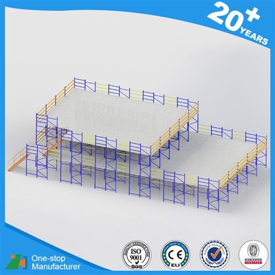 Sistema de piso mezanino para armazém